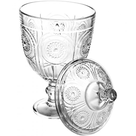 Bomboniere Sun 29cm Por 14,6cm Em Cristal Ecológico Com Pé Lyor